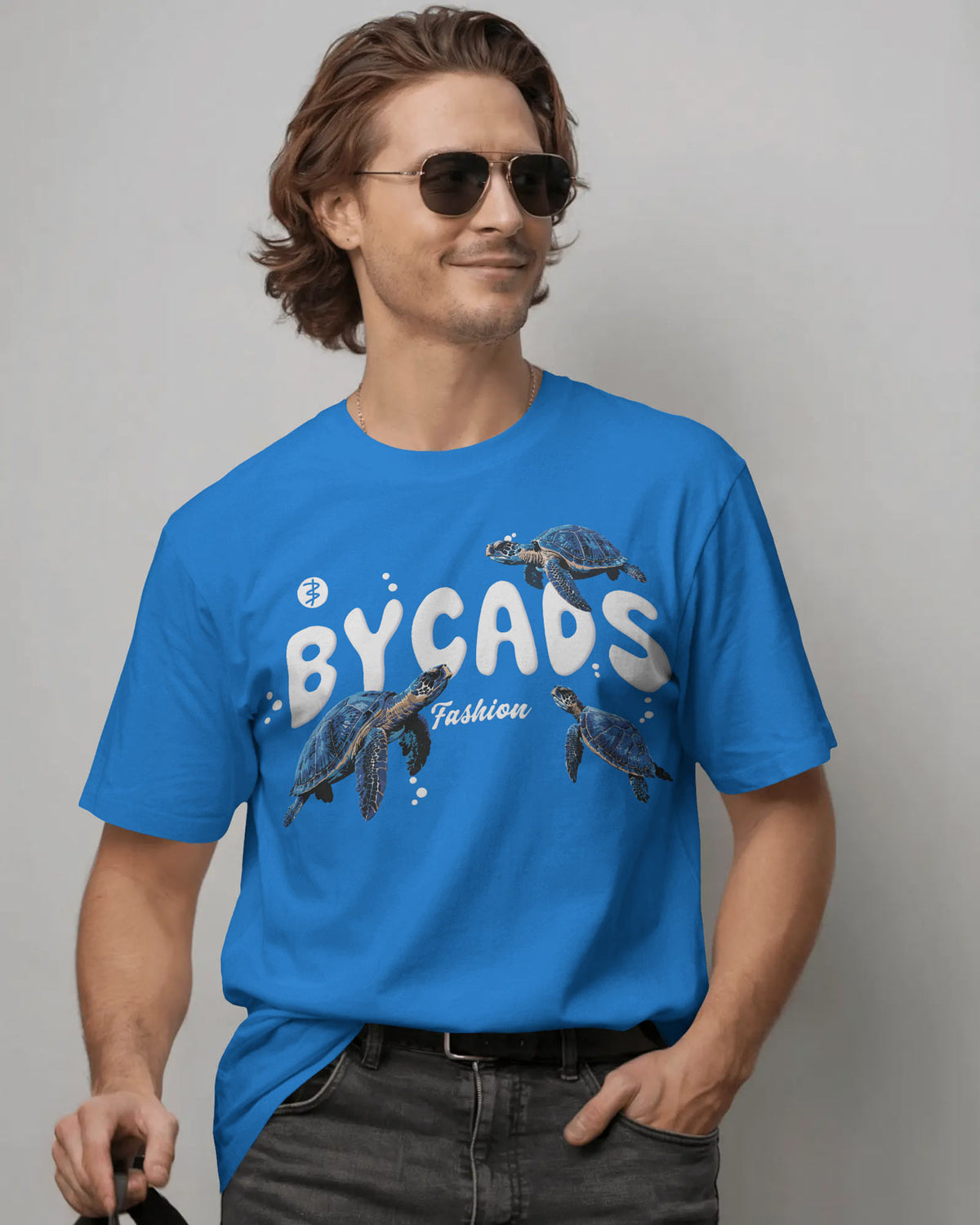 BYCADS Turtle Fashion Oversized T-Shirt – 240 GSM | 100% Cotton