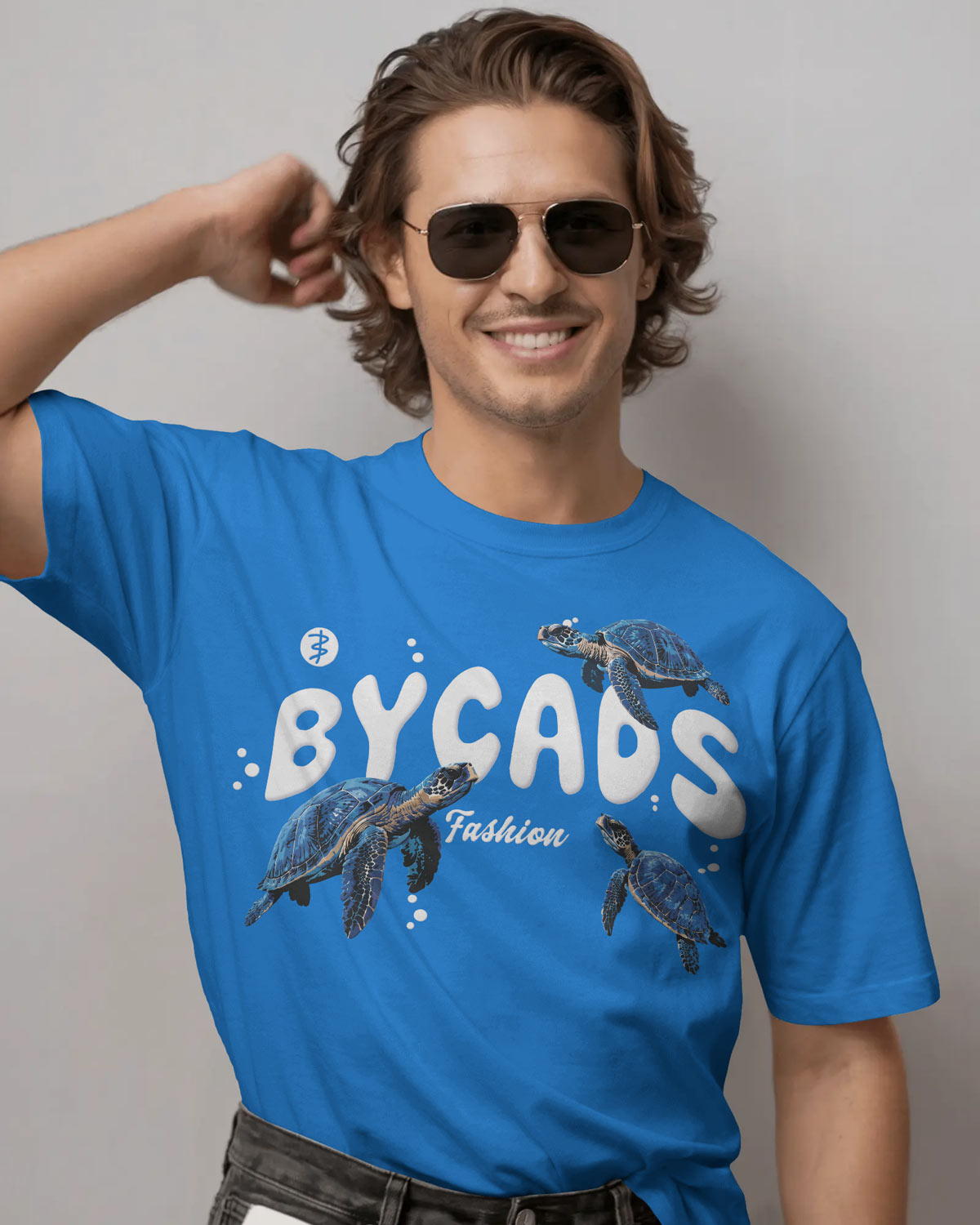 BYCADS Turtle Fashion Oversized T-Shirt – 240 GSM | 100% Cotton