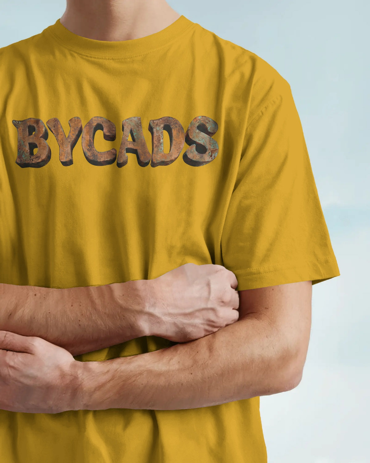 BYCADS Unisex Oversized Graphic T-Shirt – 100% Cotton Drop Shoulder Relaxed Fit Streetwear T-shirt