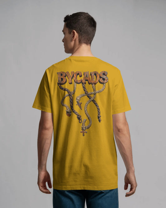 BYCADS Unisex Oversized Graphic T-Shirt – 100% Cotton Drop Shoulder Relaxed Fit Streetwear T-shirt
