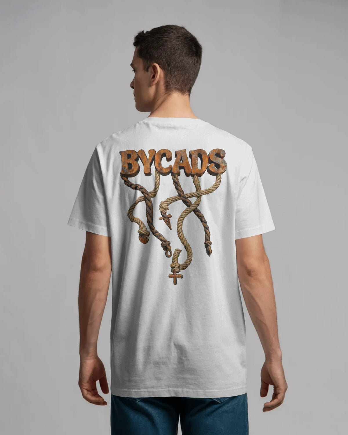 BYCADS Unisex Oversized Graphic T-Shirt – 100% Cotton Drop Shoulder Relaxed Fit Streetwear T-shirt