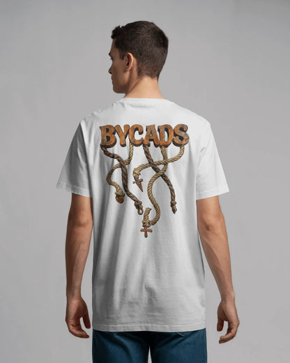 BYCADS Unisex Oversized Graphic T-Shirt – 100% Cotton Drop Shoulder Relaxed Fit Streetwear T-shirt
