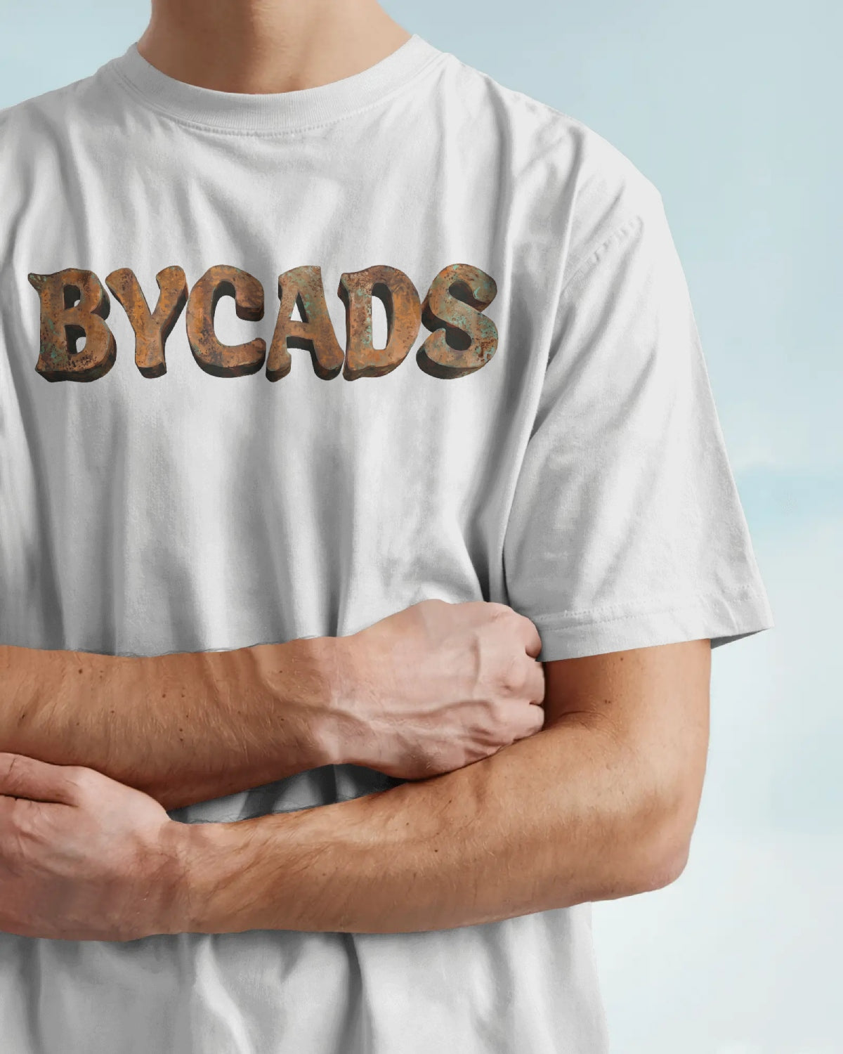 BYCADS Unisex Oversized Graphic T-Shirt – 100% Cotton Drop Shoulder Relaxed Fit Streetwear T-shirt