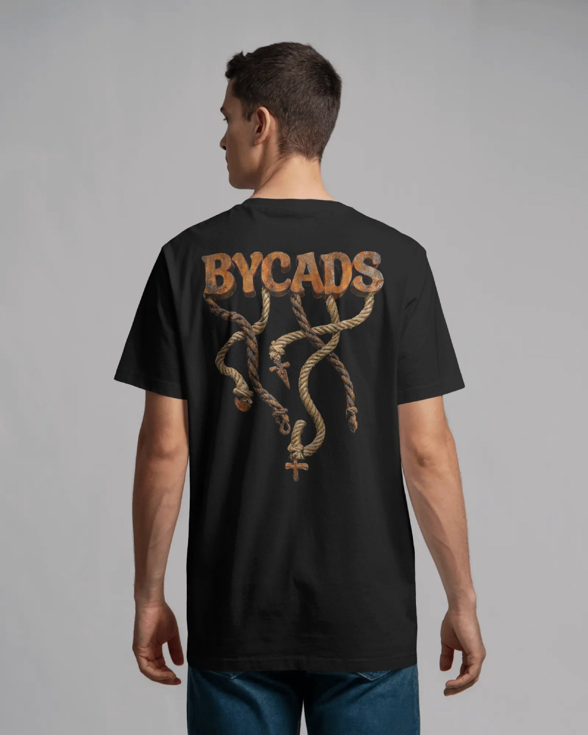 BYCADS Unisex Oversized Graphic T-Shirt – 100% Cotton Drop Shoulder Relaxed Fit Streetwear T-shirt