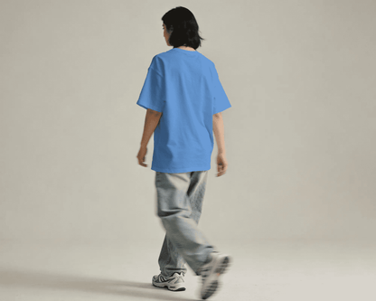 BYCADS Minimal Paris Printed Street Style Oversized Cotton Blend T-shirt