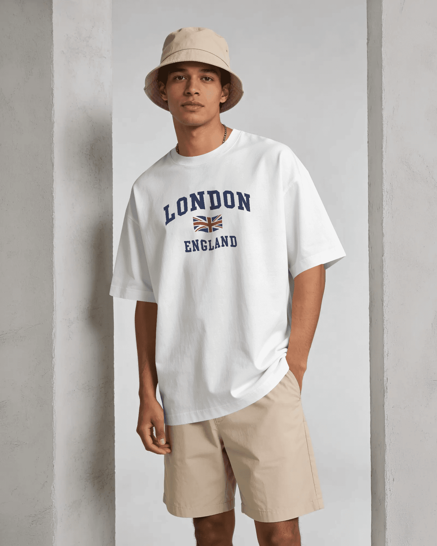 Bycads London England Oversized Graphic T-Shirt | Casual Streetwear Travel T-shirt