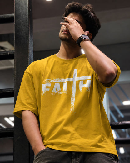 Bloodstroke Cross Oversized T-Shirt for Men
