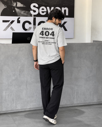 BYCADS "404 HUMAN NOT FOUND" Oversized Graphic Tee