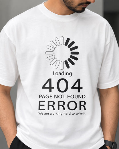 BYCADS "404 HUMAN NOT FOUND" Oversized Graphic Tee