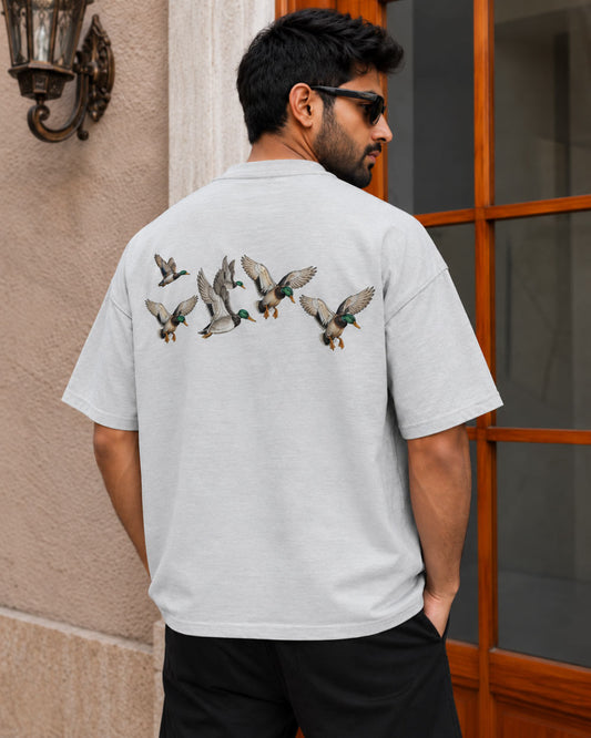 BYCADS Premium Duck Graphic Oversized T-Shirt | Relaxed Drop Shoulder Streetwear