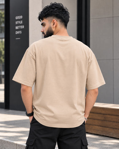 BYCADS Original Brooklyn Oversized Cotton Blend T-Shirt | Relaxed Fit Drop Shoulder Streetwear Tee