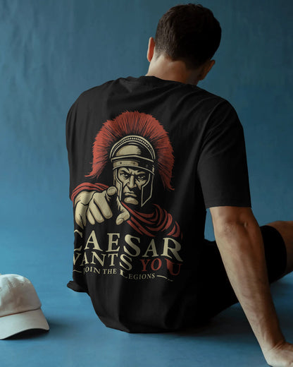 Caesar's Call Graphic Oversized T-Shirt for Men