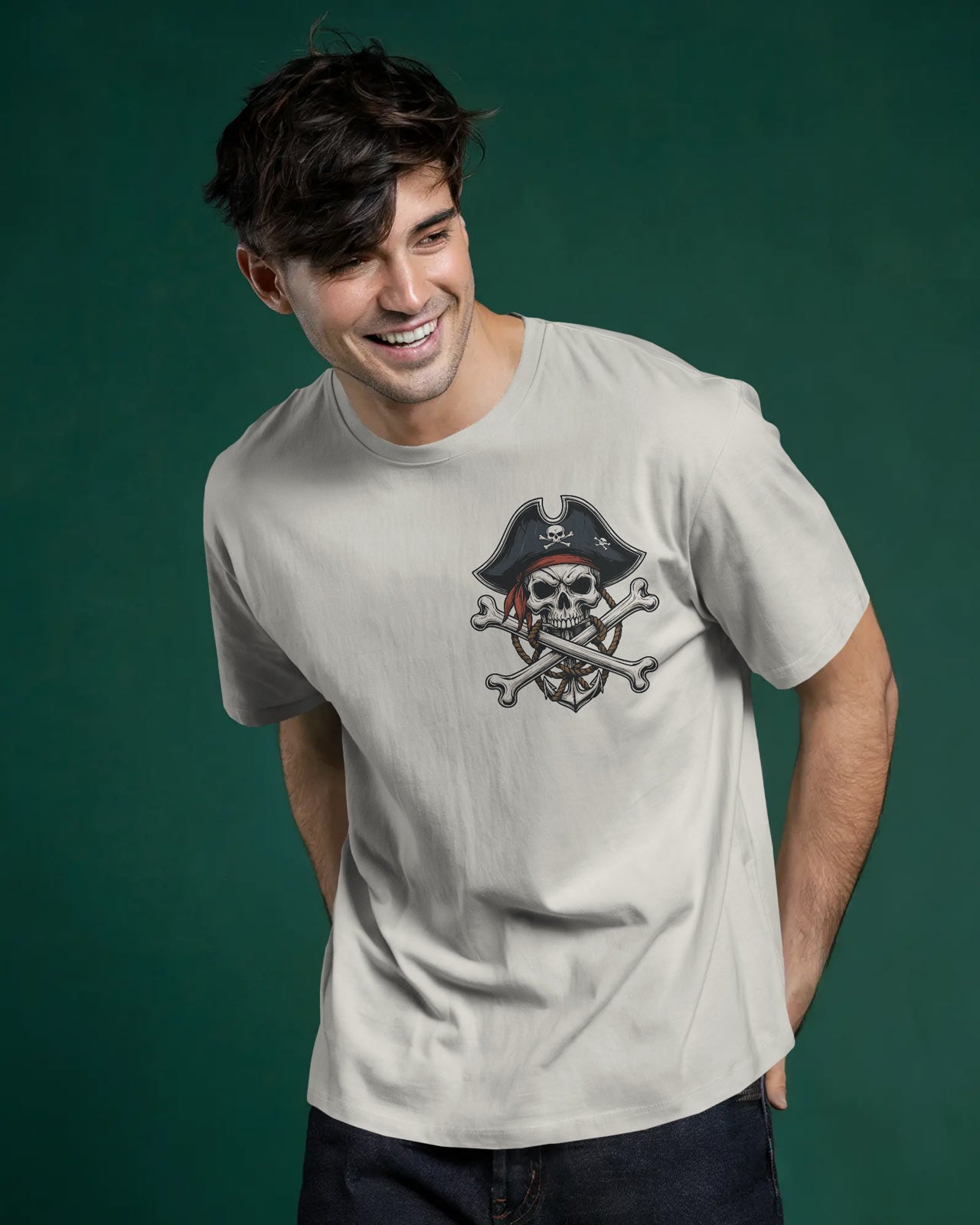 Crossbones Pirate Skull Oversized T-Shirt – Bycads Street Series Drop