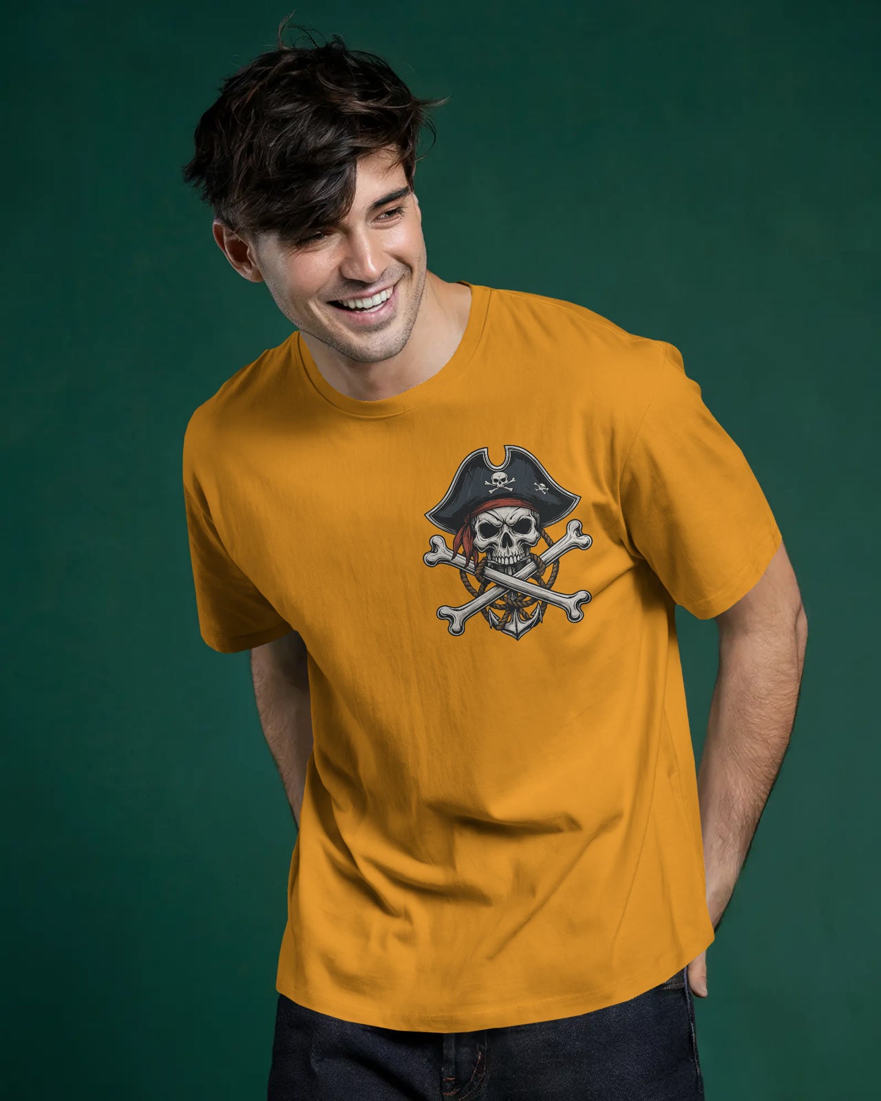 Crossbones Pirate Skull Oversized T-Shirt – Bycads Street Series Drop