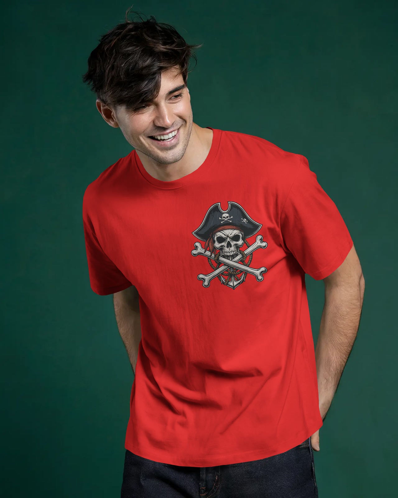 Crossbones Pirate Skull Oversized T-Shirt – Bycads Street Series Drop