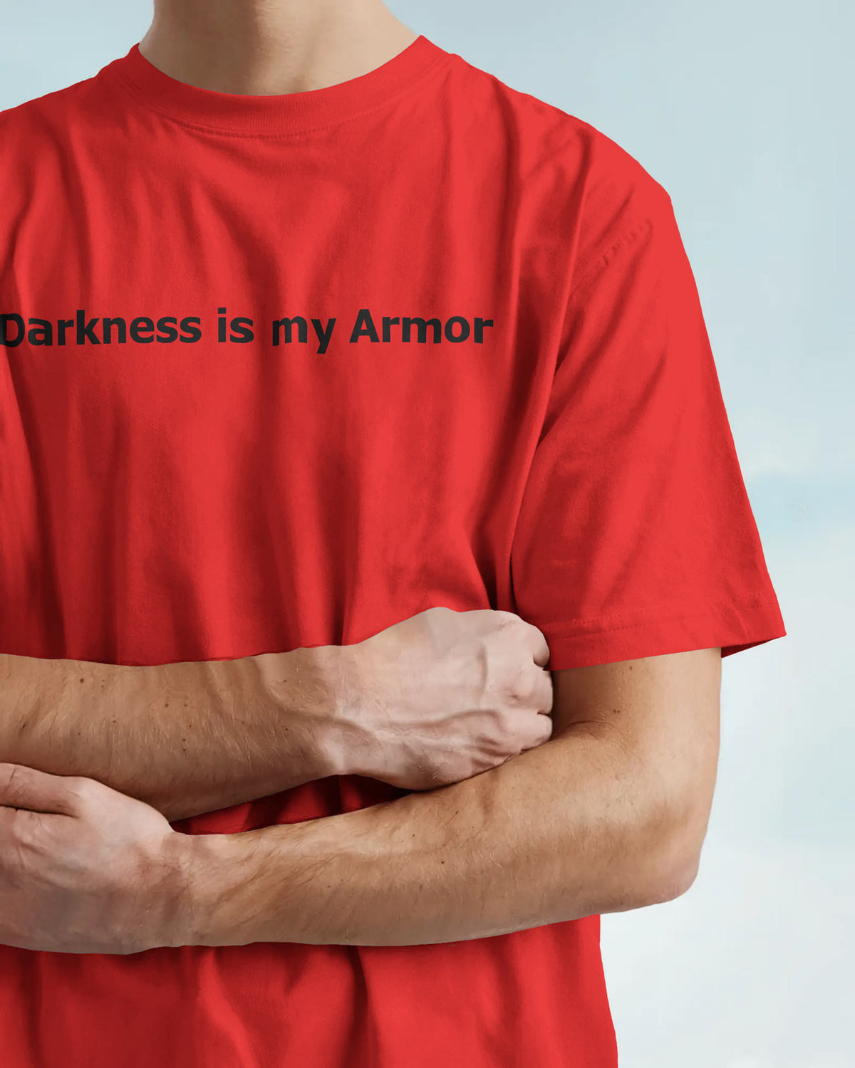 Dark Hooded Knight Oversized T-Shirt for Men – Mysterious Shadow Armor Design by Bycads