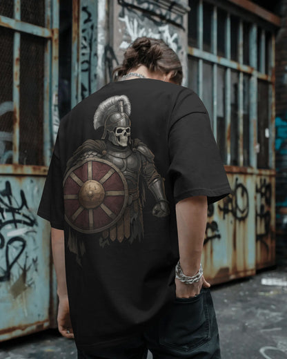 “Eternal Legionnaire” Oversized Warrior Skull Tee