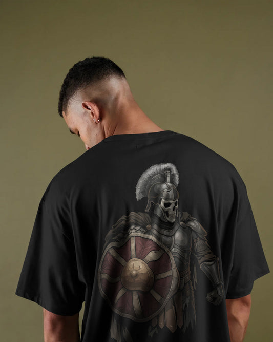 “Eternal Legionnaire” Oversized Warrior Skull Tee