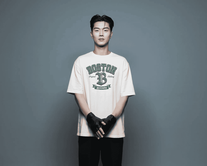 BYCADS Boston Graphic Oversized T-Shirt – Unisex Streetwear Cotton Blend t shirt