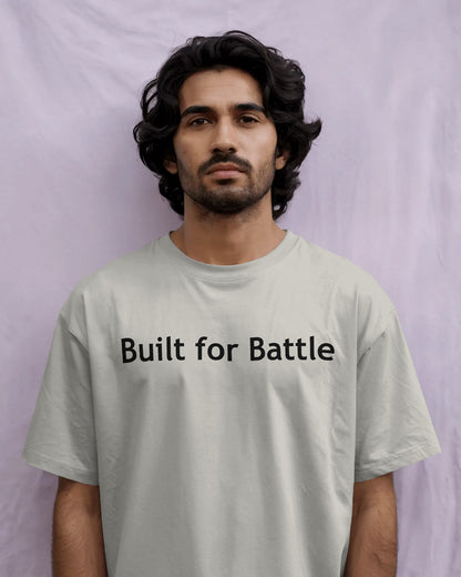 Iron Spartan Oversized T-Shirt for Men – Ancient Warrior Helmet Graphic by Bycads