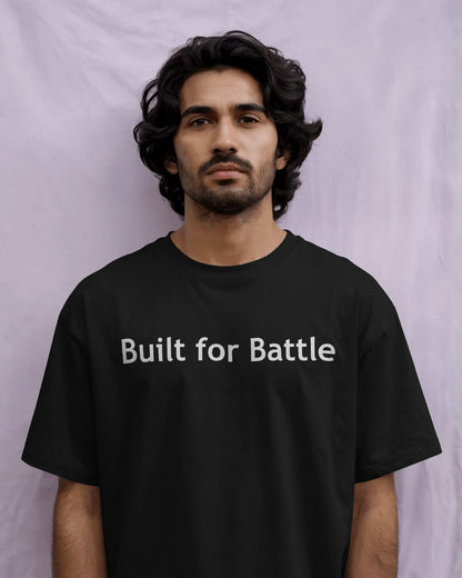 Iron Spartan Oversized T-Shirt for Men – Ancient Warrior Helmet Graphic by Bycads