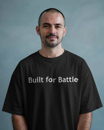 Iron Spartan Oversized T-Shirt for Men – Ancient Warrior Helmet Graphic by Bycads