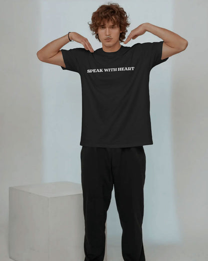 Loud in Silence Oversized Streetwear Graphic Tee