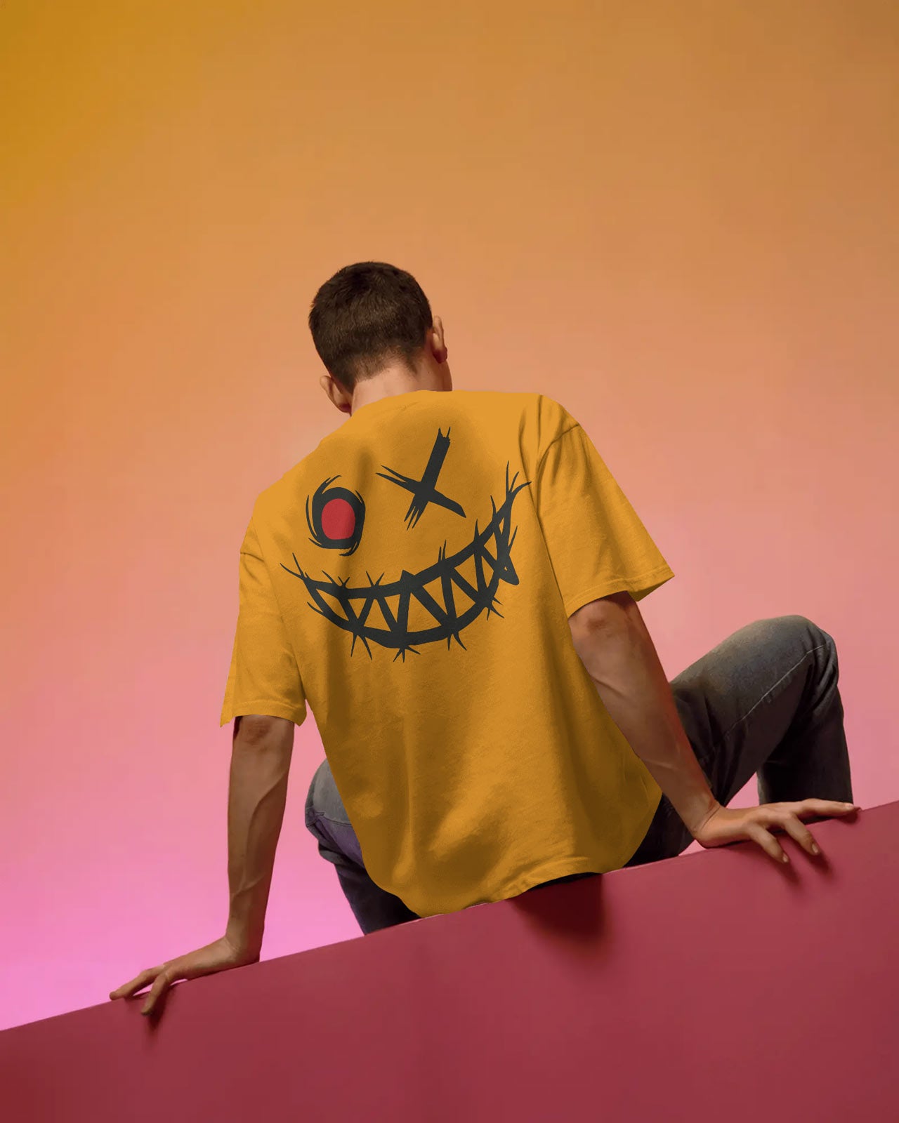 Psycho Smile Oversized T-Shirt for Men – Street Vibe by Bycads