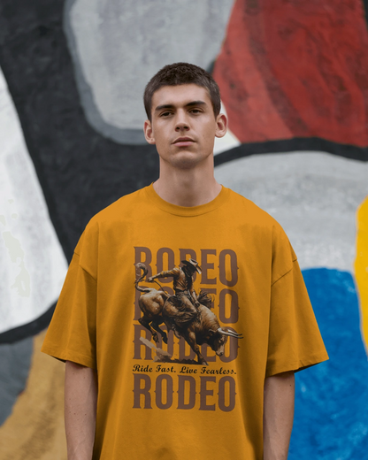 “RODEO RUSH” Bull Rider Graphic T-shirt