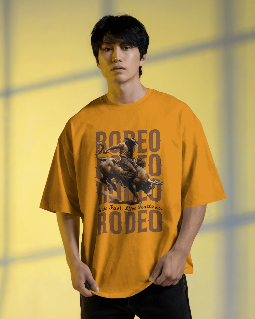 “RODEO RUSH” Bull Rider Graphic T-shirt