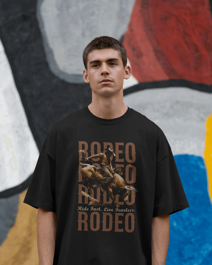 “RODEO RUSH” Bull Rider Graphic T-shirt
