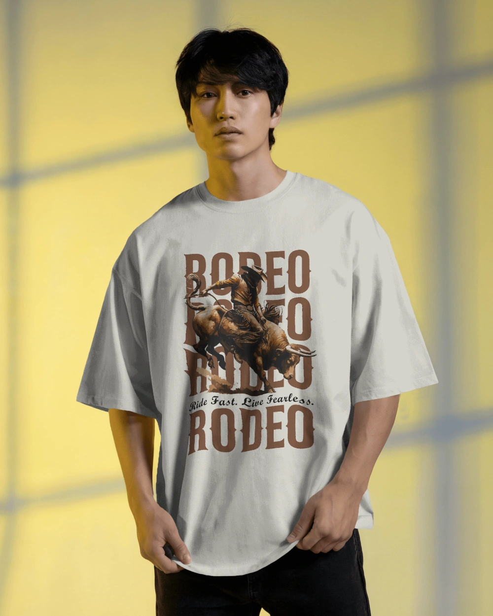“RODEO RUSH” Bull Rider Graphic T-shirt
