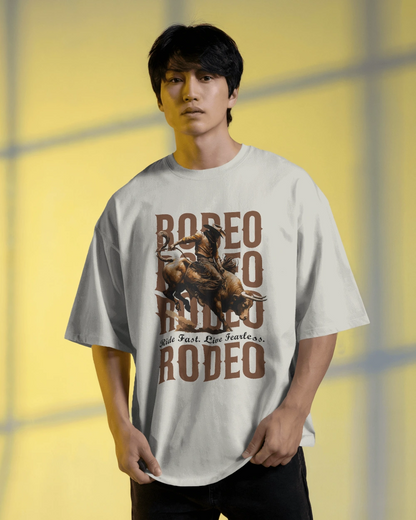 “RODEO RUSH” Bull Rider Graphic T-shirt