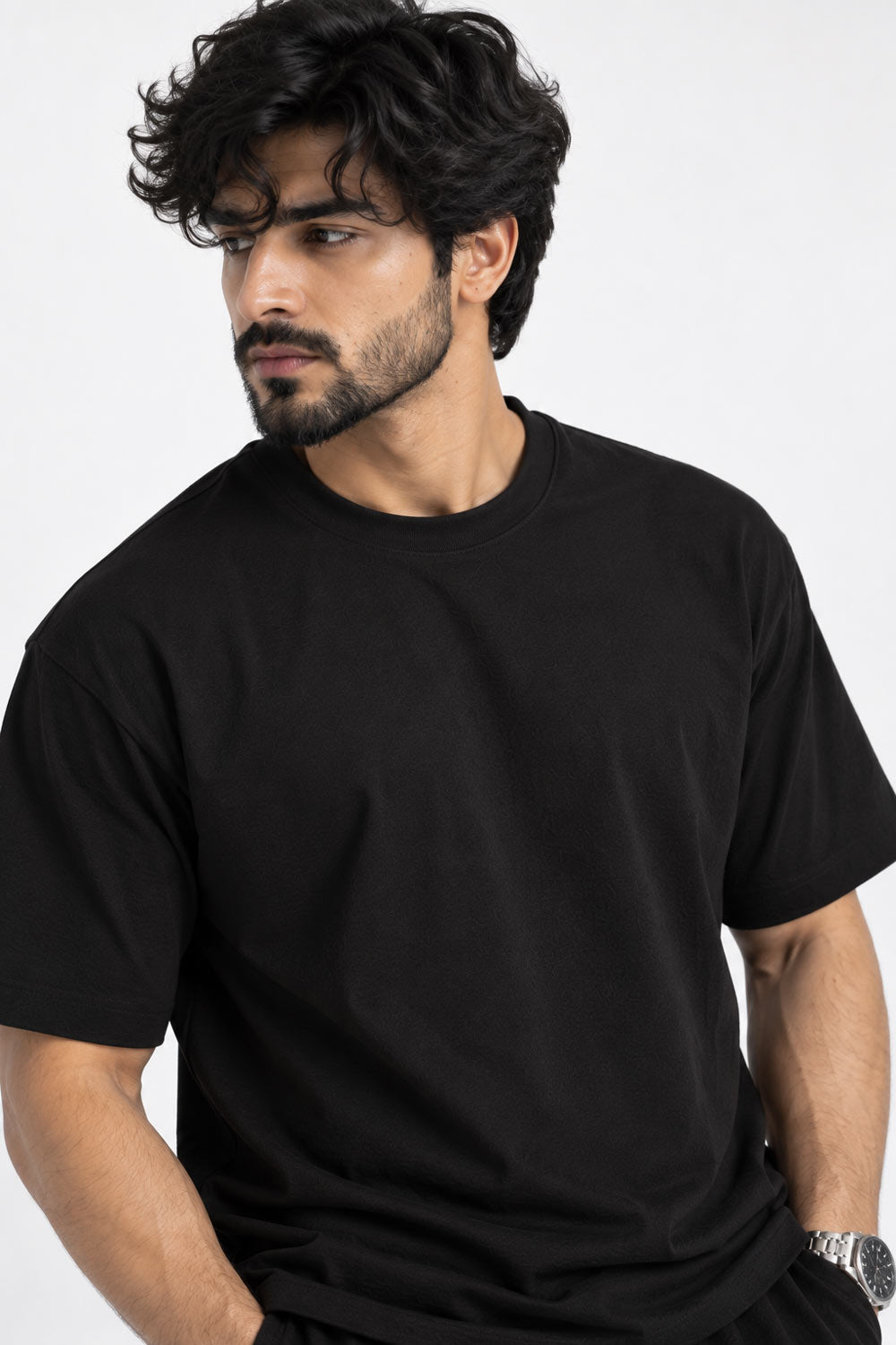 BYCADS Black Regular Fit T-Shirt & Trouser Co-Ord Set | Premium Men’s Casual Streetwear Outfit