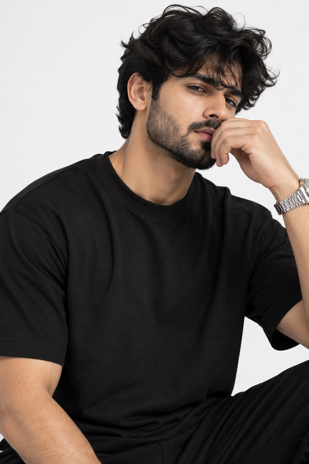BYCADS Black Regular Fit T-Shirt & Trouser Co-Ord Set | Premium Men’s Casual Streetwear Outfit