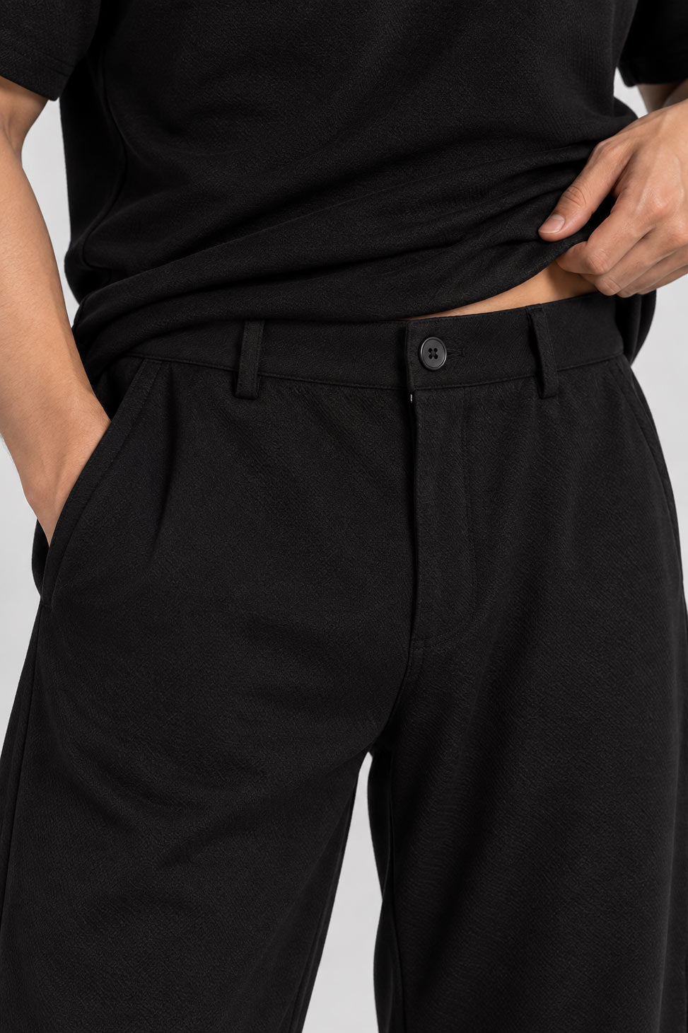 BYCADS Black Regular Fit T-Shirt & Trouser Co-Ord Set | Premium Men’s Casual Streetwear Outfit