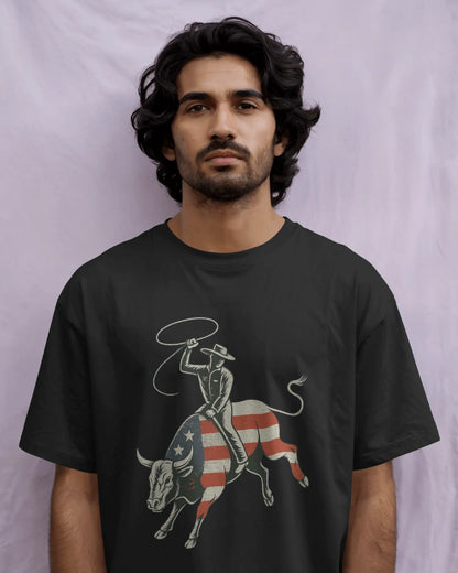 “Ride Free” Patriotic Rodeo Tee