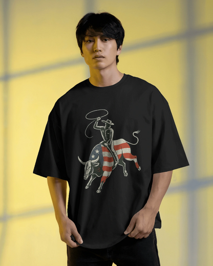 “Ride Free” Patriotic Rodeo Tee