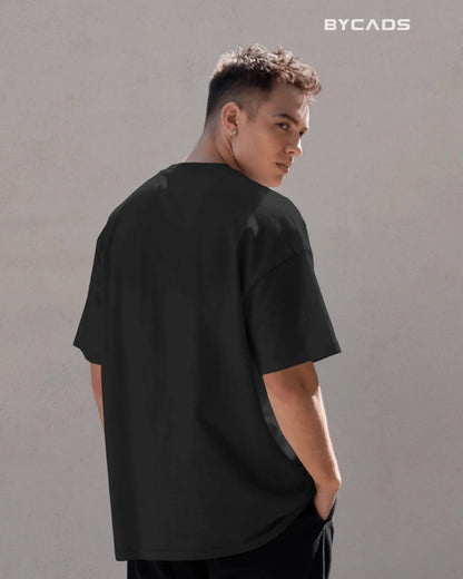 Boots On The Ground Printed Oversized T-Shirt for Men