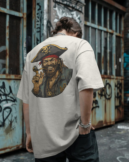 Rogue Pirate Illustration Oversized Graphic T-Shirt for Men – Bycads Signature Drop