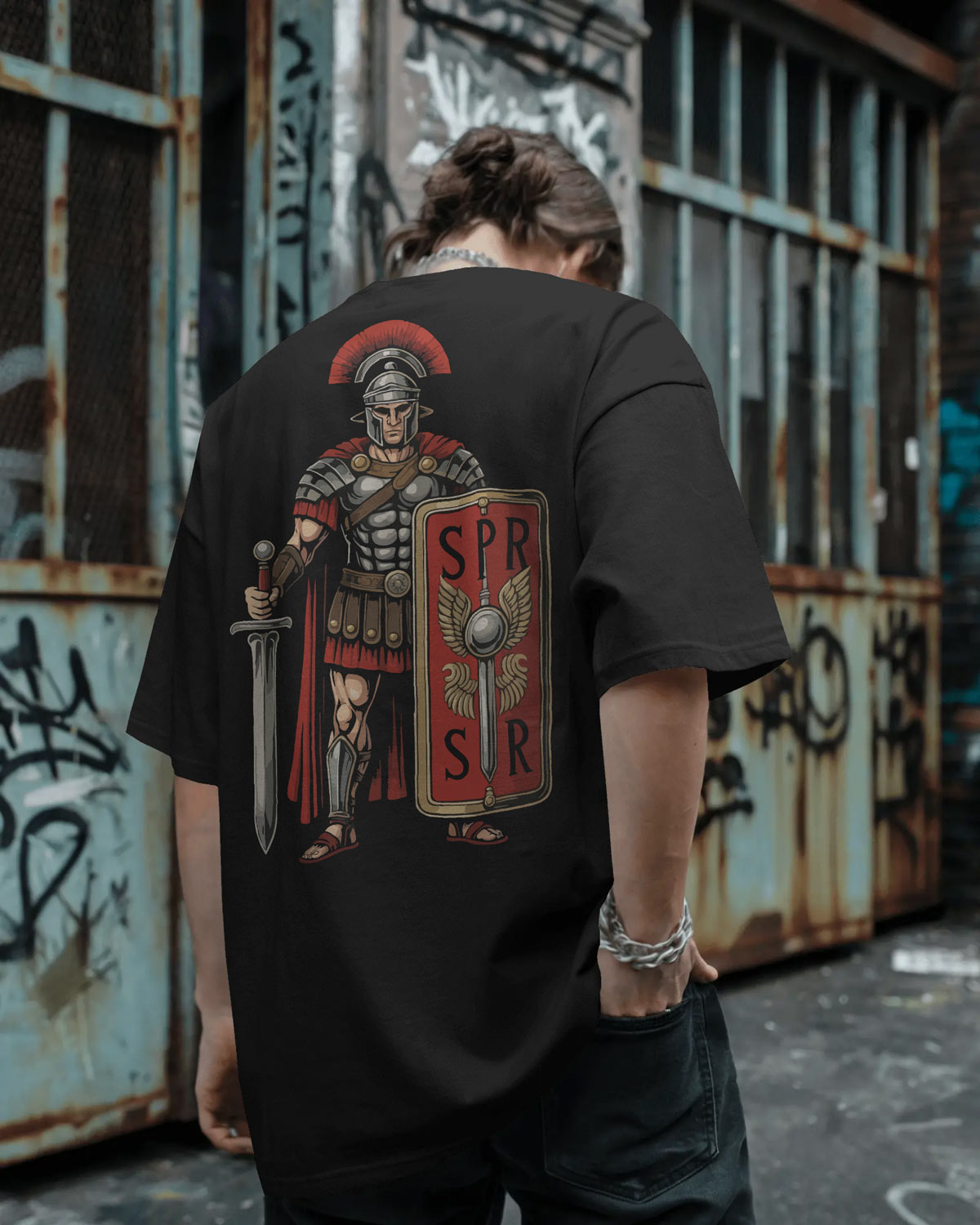“SPQR Sentinel” Oversized Roman Legion tshirt by Bycads