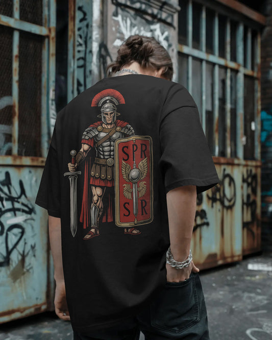 “SPQR Sentinel” Oversized Roman Legion tshirt by Bycads