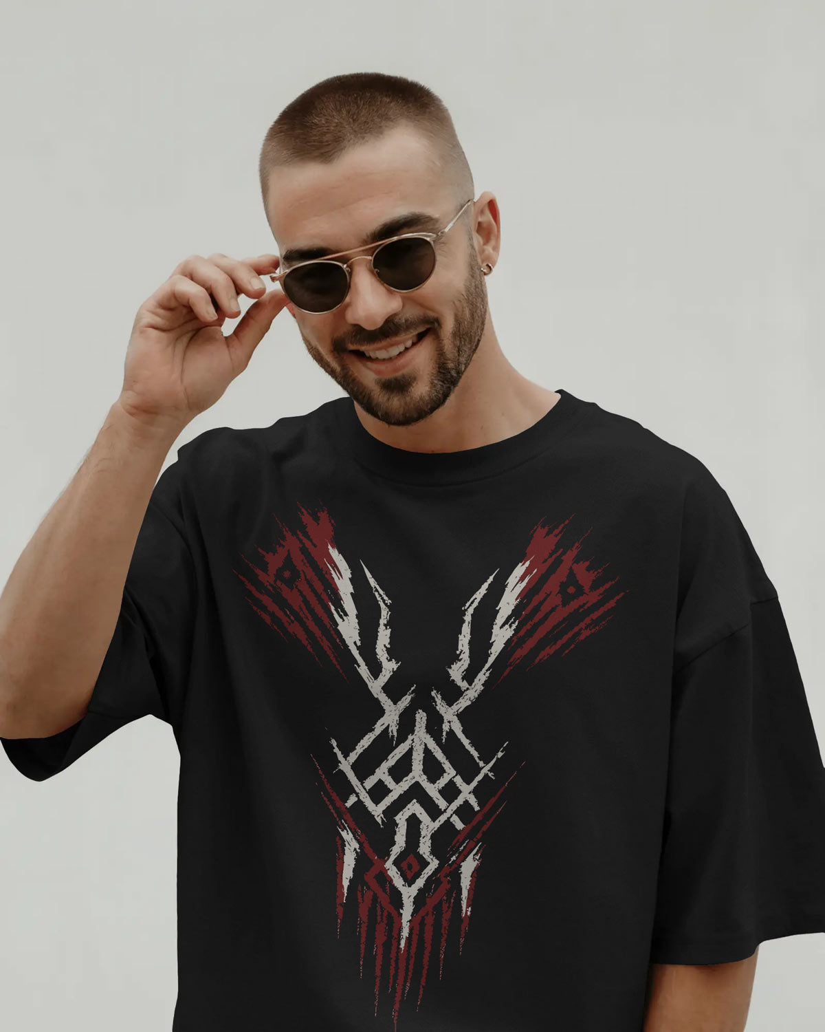 Savage Circuit Tribal Oversized T-Shirt – Bycads Signature Drop