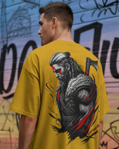 “The Viking’s Wrath” Oversized Warrior T-shirt By Bycads