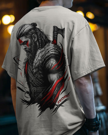 “The Viking’s Wrath” Oversized Warrior T-shirt By Bycads