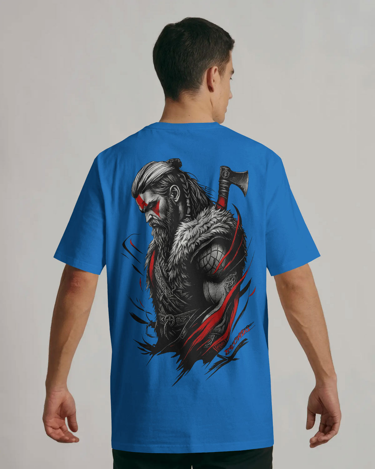“The Viking’s Wrath” Oversized Warrior T-shirt By Bycads
