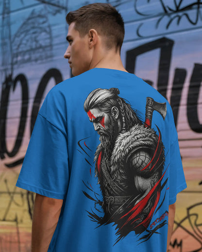 “The Viking’s Wrath” Oversized Warrior T-shirt By Bycads