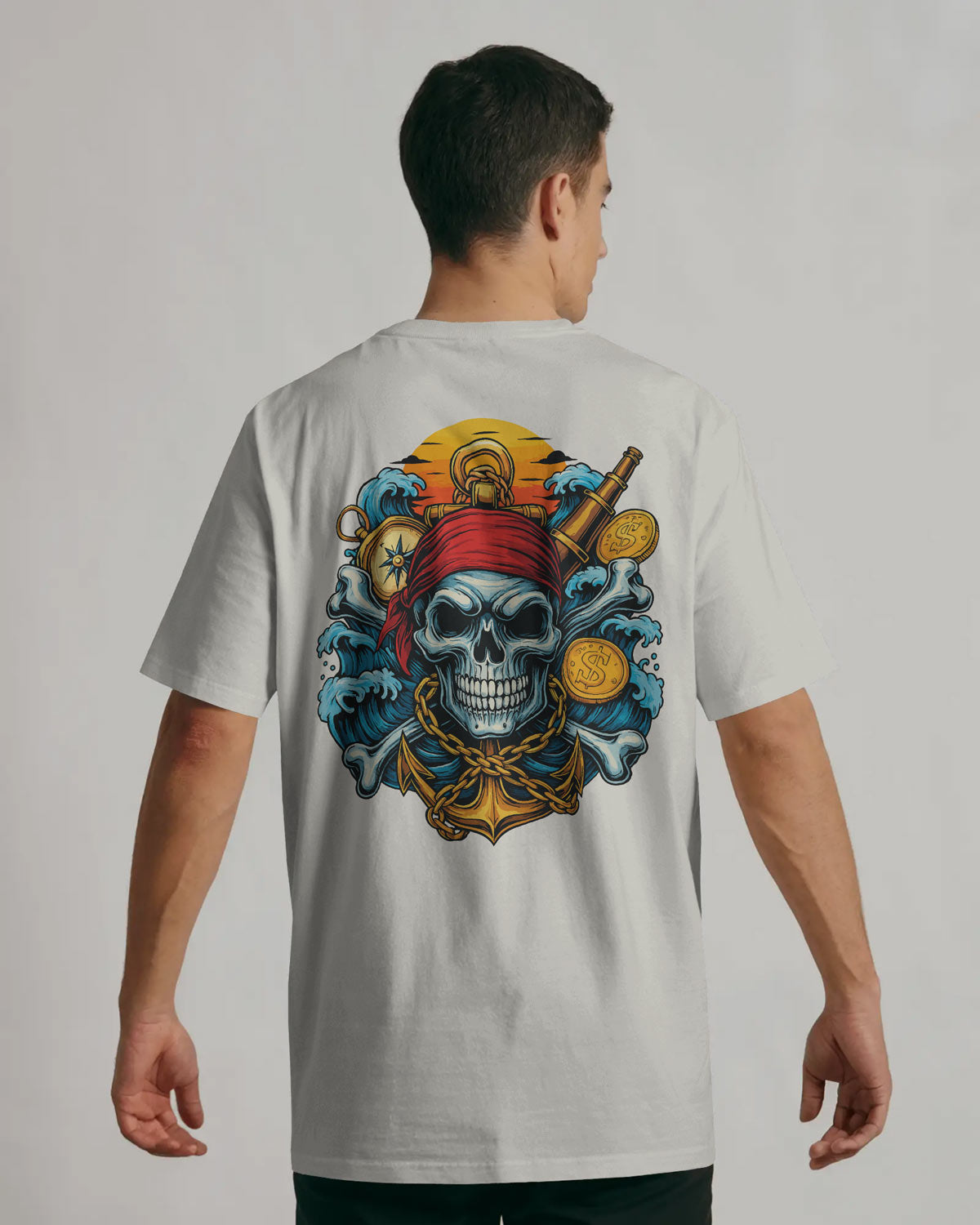Treasure Hunt Skull Pirate T-Shirt – BYCADS Deep Sea Rebels Drop