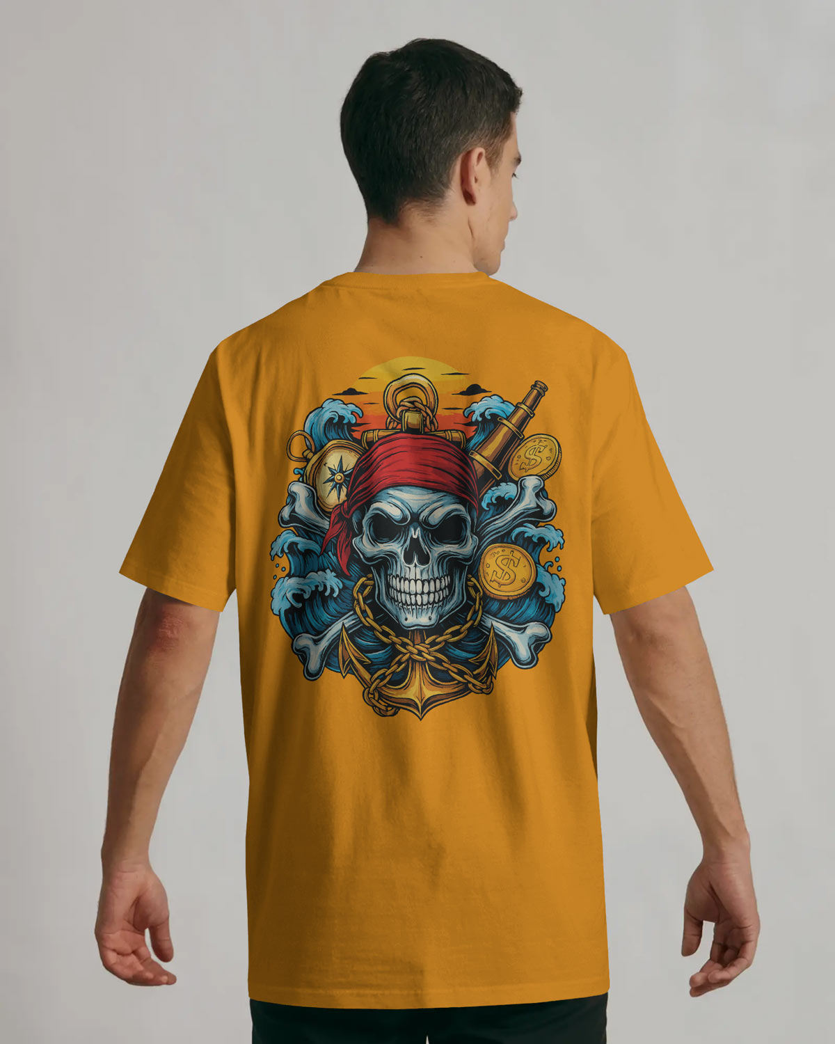 Treasure Hunt Skull Pirate T-Shirt – BYCADS Deep Sea Rebels Drop