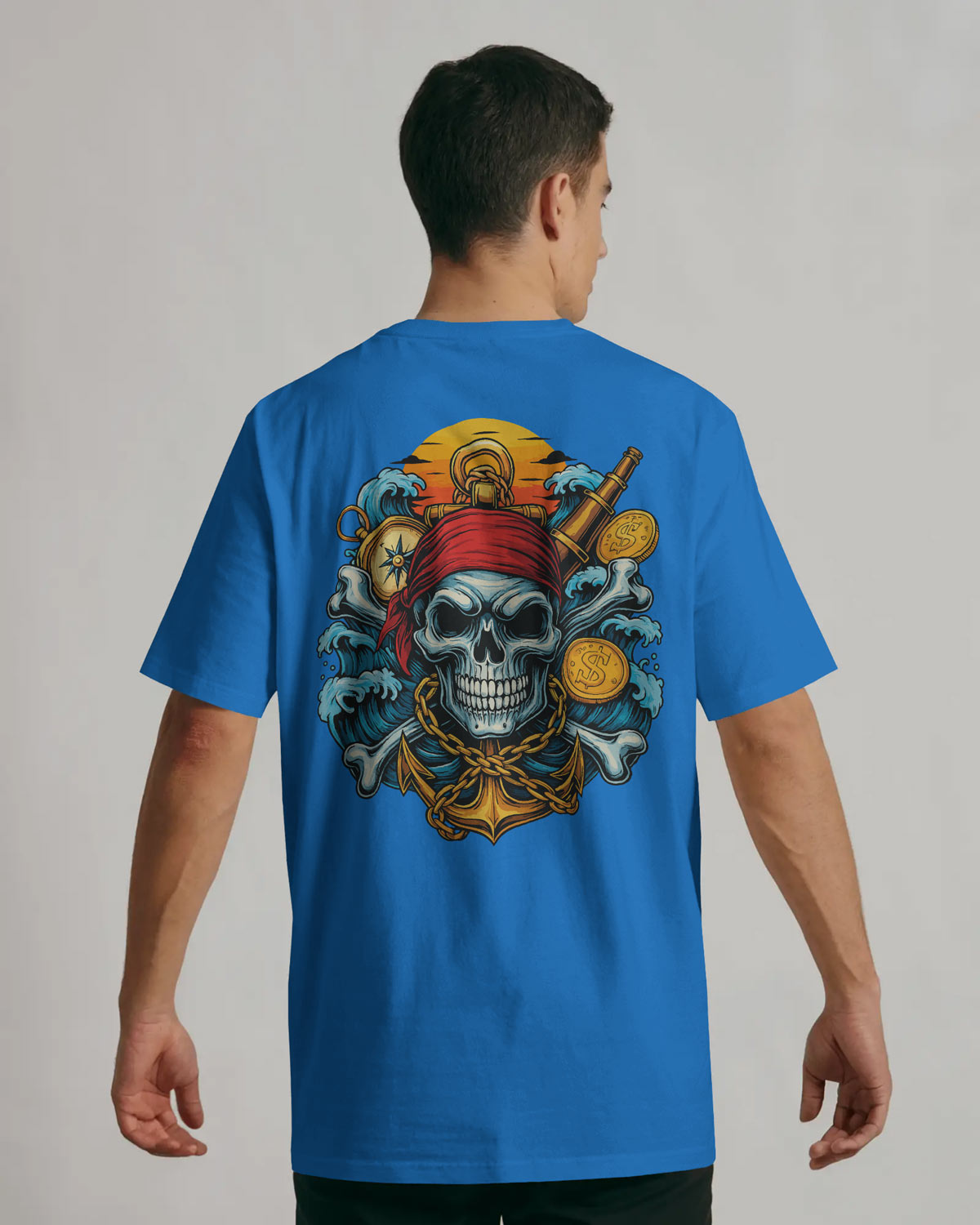 Treasure Hunt Skull Pirate T-Shirt – BYCADS Deep Sea Rebels Drop